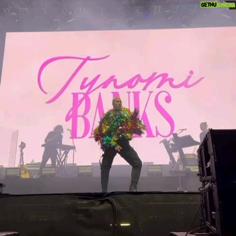 Tynomi Banks - 1.9K Likes - I 5 6 7 ATE that on the first day of pride month 💅🏼 performing at mighty hoopla with stunnnerina banks @nellyfurtado 🌈
