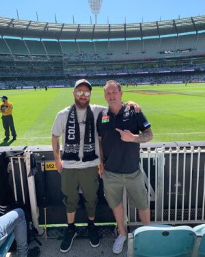 Tyson Lynch Instagram - Good win by the Black And White army👏🏻 Thanks Wally. @collingwood_fc Top effort 2-0 Great start to the season woods👏🏻💪🏻