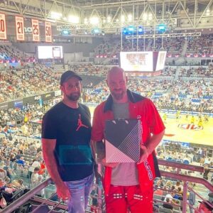 Tyson Lynch Instagram - Blessed and grateful to God to be a year older!🙏🏻❤️🔑 Cheers a few of best matees Ramy, Wally and my kawan. It was cool watching basketball in beautiful Melbourne together!