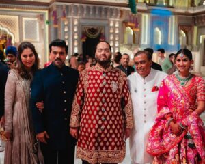 Upasana Kamineni Instagram - Dearest Anant and Radhika,

Congratulations and best wishes on your beautiful journey together.

Anant, your big heart has touched us all. 
Neeta ji, the way you showcased the Indian culture of welcoming a daughter into the family has set an example for the rest to follow. 
Mukesh ji, we are truly inspired to your exceptional hospitality and humility. 

Warm Regards ,

Upasana & Ram Charan