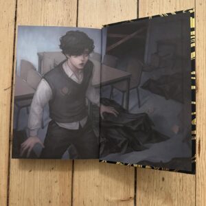 V. E. Schwab Instagram - Absolutely speechless.
Just received my copies of @illumicrate’s Monsters of Verity and it might be the prettiest thing I’ve ever seen.

With cover art by @coreybrickleyillustration, endpaper illustrations by @lenyan.art, and case design by @catrina_paints. I feel so incredibly lucky.