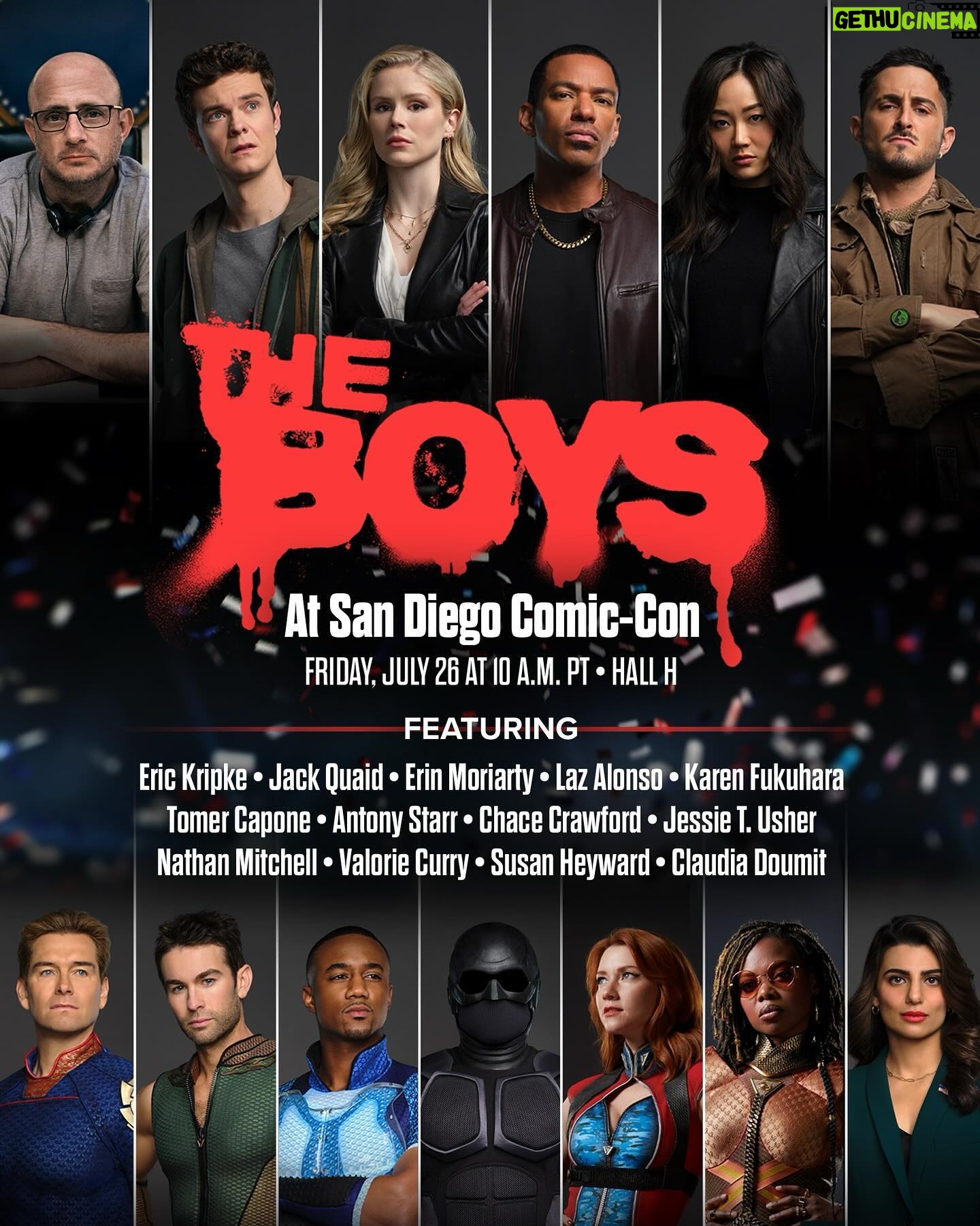 Valorie Curry - 7.4K Likes - Psyched to be headed back to #sdcc with this crew.
See y’all tomorrow!