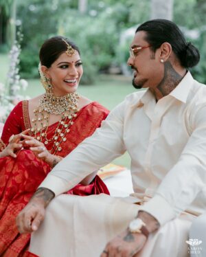 Varalaxmi Sarathkumar Instagram - I finally got my Fairytale Wedding..!!
My Prince asked me to marry him and I did..!!!
One day down and forever to go.!!
To Love,Laughter and Loads of food..!!
I love you Nicholai..

Thank you for making me feel like the world’s most beautiful bride 
@jayalakshmisundaresan 

Saree @cliosilk 
Jewellery @utharikha_jewellers 
Blouse @riya.preethi_designer 
Photography @theaaronobed 
Decor @white.reflections

#wedding #married