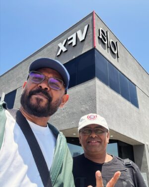 Venkat Kumar Gangai Amaren Instagram - Post production at fully swing #TheGreatestOfAllTime #LA #California #lolavfx with @suthan_vfx