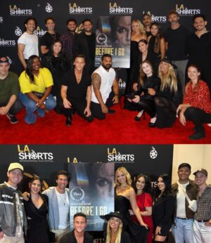 Veronika Dash Instagram - What an incredible weekend finally seeing our film “Before I Go” play on the big screen with a massive audience 🎞️ Thank you @lashortsfest for showcasing our labor of love, for every single person who worked on this in any capacity and of course, all of our amazing friends who fought LA traffic to share this experience with us. We see you, we appreciate you and we love you! ✨ A special shout out to my partner, my baby loml, @andrew_sandler for trusting me with this character and for flawlessly executing our vision from script to screen. ♾️ Just the beginning! ♥️ Thank you @smilesbyeddie for getting my smile premiere ready & @jessicaangelcollection for the stunning gown 👗 #lashortsfest