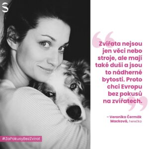 Veronika Macková Instagram - „Jsem ráda, že se témata práv zvířat v posledních letech čím dál víc otevírají a lidé si uvědomují, že zvířata nejsou jen věci nebo stroje, ale mají taky duši a jsou to nádherné bytosti. Postavte se za zvířata z laboratoří i Vy a podepište www.ZaPokusyBezZvirat.cz.” - @veronikacermakmackova 🙌💕

Souhlasíte, že by se zvířata neměla využívat jako věci nebo stroje? Přidejte se k iniciativě 👉www.ZaPokusyBezZvirat.cz (link v bio) taky! 🌍🐾

#ZaPokusyBezZvirat #SvobodaZvirat #endanimaltesting #VeronikaCermak #crueltyfree #animaltestingalternatives #animaltestingban #animaltestingcruelty #animaltestingendsnow #animaltestingequalsmoney #animaltestingfriendly #animaltestinghurts