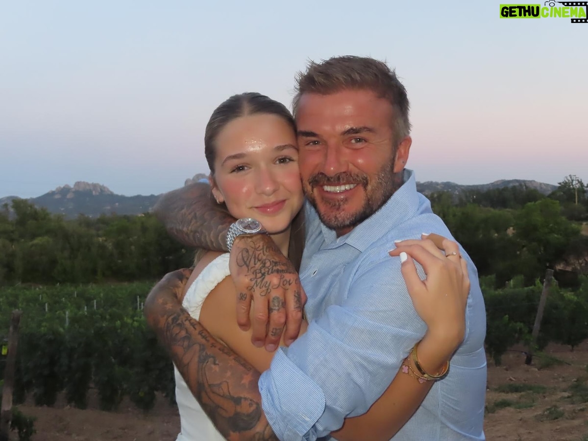 Victoria Beckham - 552.2K Likes - Happy summer!! Kisses @davidbeckham @romeobeckham @cruzbeckham #HarperSeven x Miss you @brooklynpeltzbeckham @nicolaannepeltzbeckham xx