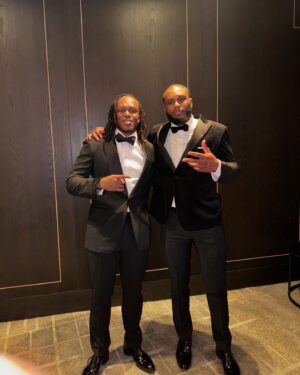 Viddal Riley Instagram - It’s Special When The Homies Get Together… 

Congratulations To My Brother. @harveyubhi