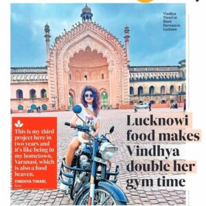 Vindhya Tiwari Instagram - When Shooting at Lucknow 🎥 -Workout,Shoot ,Eat ,Workout,Sleep n Repeat it Everyday, is the Key 🤷‍♀️❤️ Becoz u can't resist the food here !!
#lucknowcuisine 
#mughlaifood 
#lucknow 
#outdoorshoot 
#htcitylucknow