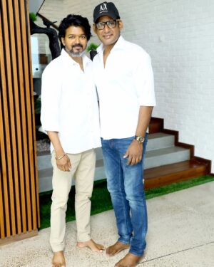 Vishal Instagram - Wishing my darling forever and my dearest inspiration #Vijay, a very happy birthday.
May you always inspire like how u inspired me which you will definitely do through not just your movies but by the way you conduct yourself and continue your journey as an actor.
Wish you all the best for your political career. God bless.

#HappyBirthdayVijay
#HBDVIJAY50

@actorvijay @tvkvijayhqoffl