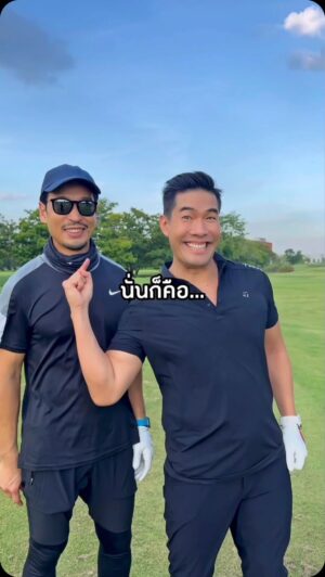 Vuthithorn Milintachinda Instagram - ศึกนี้ลุงต้องชนะหลานให้ได้⛳️😂