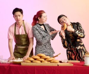 Wego Instagram - 🍩 FAKE IT TILL YOU MAKE IT 🍩
 
Take a peek behind the scenes at some of the fun moments we had filming our music video! 'Fake It Till You Make It' music video OUT NOW - link in bio 😋🎬
. 
(also does anyone know what we're doing in the last photo? 🤔) 
.
. 
#fakeittillyoumakeit #laborday #donut #newmusicvideo #keytar #musicvideo #newtrack #hardwork #dedication #newrelease #musicians #musicianlife #originalmusic #indiemusic #rockingout #celebrate #hardworkers #music #musician #taipei #taiwan