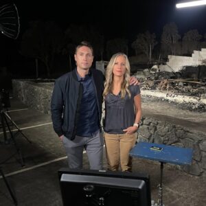Whit Johnson Instagram - Couldn’t imagine covering this tragedy without my friend, colleague, and Maui local @beckyworleytech.  Her deep love and connection to this island shines bright amid the sorrow. ❤️ you Becky. @goodmorningamerica #maui #mauistrong
