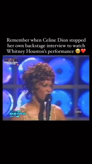 Whitney Houston Instagram - We love that the amazing Celine Dion was such a big Whitney fan! 🫶 ✨
🎥 Repost: @bobbyxwhitney on Instagram