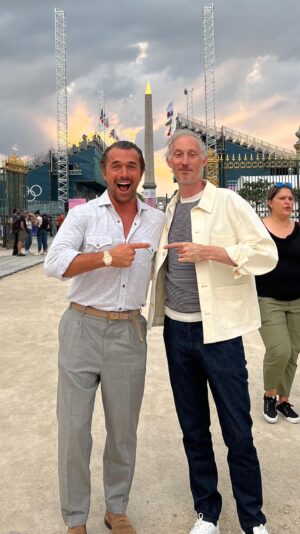 William Abadie Instagram - City of love, city of Joy
Thank you 
@brunogouery 
@paris2024 
@chopard 
@sparklesbubbles
