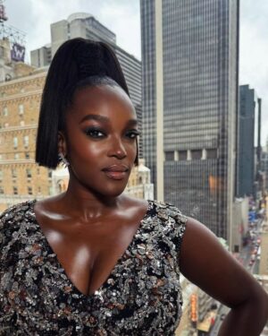 Wunmi Mosaku Instagram - Mama went OUT out! #DeadpoolWolverine premier last night! I had too much fun I forgot my feet hurt! Out July 26th! 

Styled by @shameelahhicks 
💄 @kilprity
💇🏿‍♀️ @cheryltbergamyhair
👗@pamellaroland

@deadpoolmovie #deadpool #B15