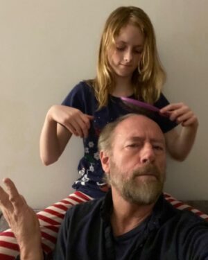 Xander Berkeley Instagram - I say, if you’re fortunate enough to find a hair stylist who works for you, stay with them no matter what! #tbt # #stylists #angelonyourshoulders #rowanamaraberkeley