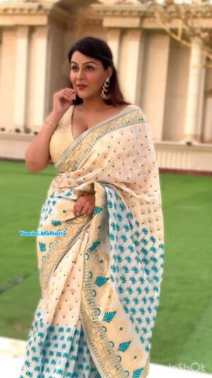 Yamini Malhotra Instagram - Kya hum Monsoons ko Pyaar ka Mausam keh sakte hain ??? 
.
#saree #sareelove #sareelover #sareeindia #sareelovers #sareeaddict #sareeblogger #gurgaonblogger