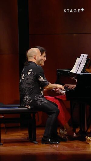 Yannick Nézet-Séguin Instagram - @nezetseguin and @beatricerana come together in an intimate context for this concert of four-hand piano music. Celebrate World Piano Day with this performance and more via the link in bio.