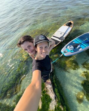 Yarinda Bunnag Instagram - The Door Peninsula - paddled out 2 miles to look for the Four Foot Shoal - we found it!