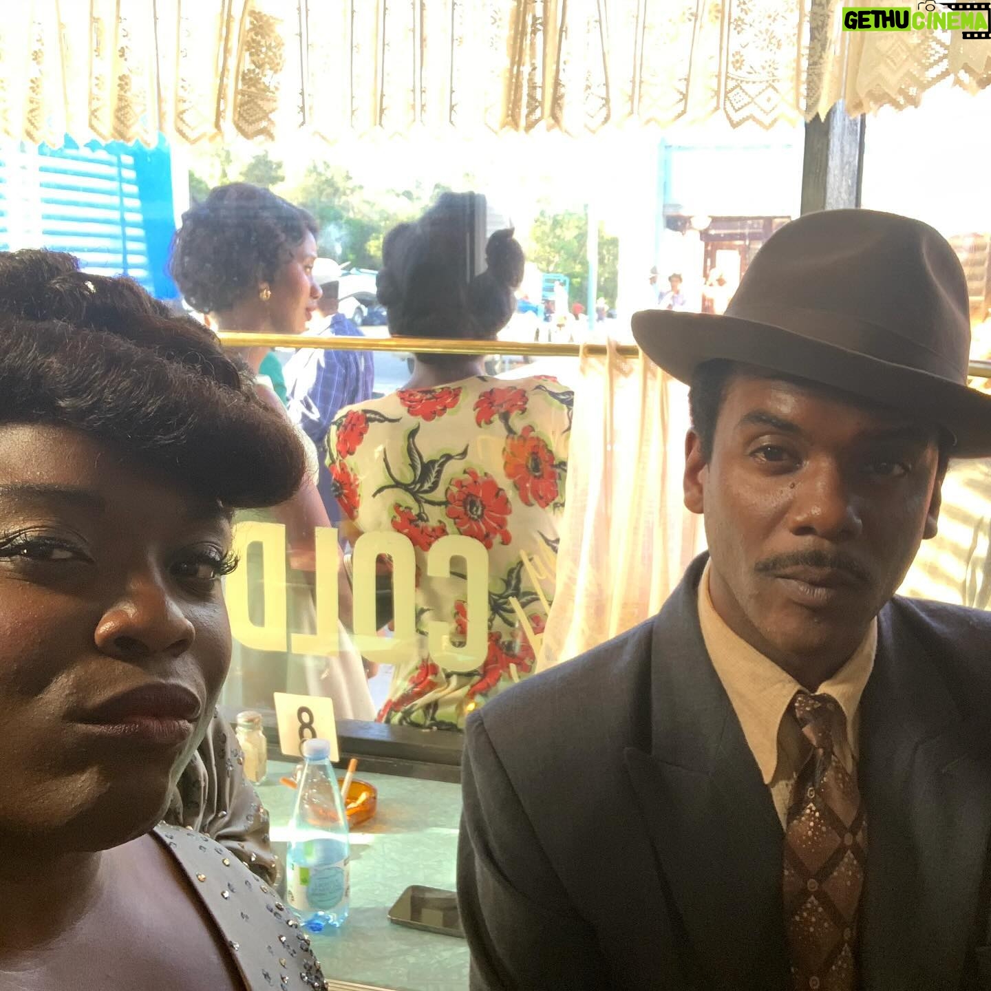 Yola - 1.3K Likes - Thank you sweet friend @nicolejuliette1 for this lush picture of my Sister Rosetta Tharpe costume for the Oscar nominated @elvismovie that you captured on your many travels as the merch lady with the mostest! I thought I’d add some photographic memories that you may not have seen! 🩷🩷🩷 #elvismovie #sisterrosettatharpe #pridemonth #queericon #rocknroll #ally
