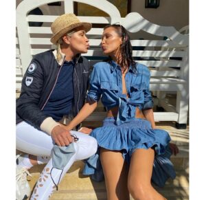 Yolanda Hadid Instagram - ❤️Behind the scenes with my baby girl @bellahadid for @michaelkors and his incredible team… I love you Bell, so proud of your work ethic and kindness for all who cross your path… #Proudmommy