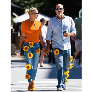 Yolanda Hadid Instagram - ❤️We look a little crazy but The Dress Code was “Silly Pants” or “Silly skirts” for baby Khai’s birthday celebration….. 🥰🌻🤷‍♀️