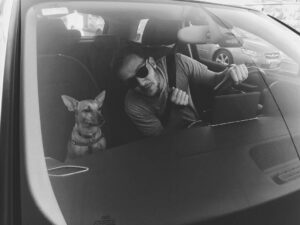 Yon Tumarkin Instagram - Road Trippin' With My Boo. 🐶