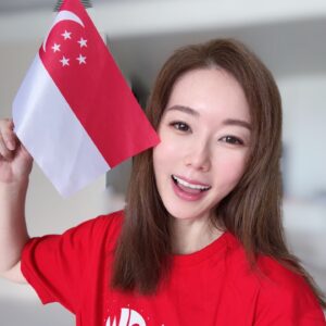 Yvonne Lim Instagram - Have been engaged with traveling and activities lately...must say i'm a bit burned out...😅 
Nonetheless my family and i will always have the national spirit and energy for new National Day outfits to celebrate our country's 59th birthday 🇸🇬🥳
.
国庆期间，从小看到到处都是红白星月旗，家家户户都张挂着国旗，就希望自己一天可以做到..😍
国旗我们一家准备好了..期待那么一天！🇸🇬 
.
Happy 59th birthday Singapore!! 
㊗️我国，国泰民安，风调雨顺，人民安康，生日快乐！🥳🇸🇬
I love Singapore!! ❤️❤️❤️❤️❤️❤️❤️
.
#happy59thbirthdaySingapore
#TogetherAsOneUnitedPeople
#SGYesWeCan
#SG59
#proudtobesingaporeans 
#myjoyandhappiness
#mysunshine
#happymummy 
#happyAJ
#happyAlexa
#wearetiens
#国庆日
#田家趴趴走 
#田田过国庆
#新加坡女婿
#平安
#健康
#感恩