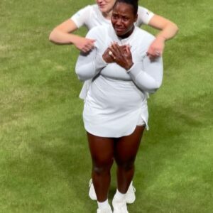 Yvonne Orji Instagram - There were many amazing moments that I got to experience firsthand this @wimbledon (and I’ll post about them later), but on TUH-DAY, it’s all about the NEWEST LADIES’ DOUBLES CHAMPIONS, @tay_taytownsend @siniakovakaterina!!
🎾
BAYYYBEEEE the Black Gworl Brigade had our marching orders to bring the energy (and prayers—which we started off the match with!). And lemme tell you right now, there was no couth or chill left in that players box! @susankelechiwatson @s11mone @_miggle_ @susanchardy and I let erryyybody know what team we were rooting for!!
🎾
T-Town, sooooo very proud of you! All that you’ve had to carry and sacrifice and still show up and give it a thousand percent!! You and Katerina understood the assignment and did what needed to be done: your first time playing together and your first women’s doubles championship. What a well-deserved moment! 
🎾
Shout out to @kennyhamilton, @elevatewithjohn , @ronschwab and everybody on the team for welcoming and taking such good care of us — let’s do it again! @usopen here we come!!
#wimbledon
#GameSetMatch!
#TeamTownsend
#EFFemUpTay!!
#KendrickAndCrumpets