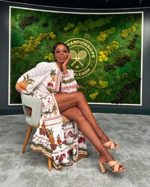 Yvonne Orji Instagram - There were many amazing moments that I got to experience firsthand this @wimbledon (and I’ll post about them later), but on TUH-DAY, it’s all about the NEWEST LADIES’ DOUBLES CHAMPIONS, @tay_taytownsend @siniakovakaterina!!
🎾
BAYYYBEEEE the Black Gworl Brigade had our marching orders to bring the energy (and prayers—which we started off the match with!). And lemme tell you right now, there was no couth or chill left in that players box! @susankelechiwatson @s11mone @_miggle_ @susanchardy and I let erryyybody know what team we were rooting for!!
🎾
T-Town, sooooo very proud of you! All that you’ve had to carry and sacrifice and still show up and give it a thousand percent!! You and Katerina understood the assignment and did what needed to be done: your first time playing together and your first women’s doubles championship. What a well-deserved moment! 
🎾
Shout out to @kennyhamilton, @elevatewithjohn , @ronschwab and everybody on the team for welcoming and taking such good care of us — let’s do it again! @usopen here we come!!
#wimbledon
#GameSetMatch!
#TeamTownsend
#EFFemUpTay!!
#KendrickAndCrumpets