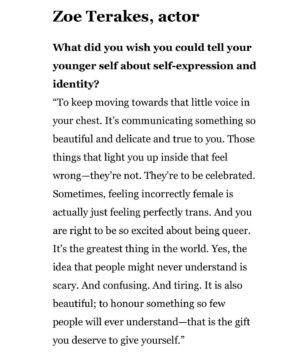 Zoe Terakes Instagram - mamma mamma we in vogue. trans people and queer people are powerful and fundamental. we belong here.