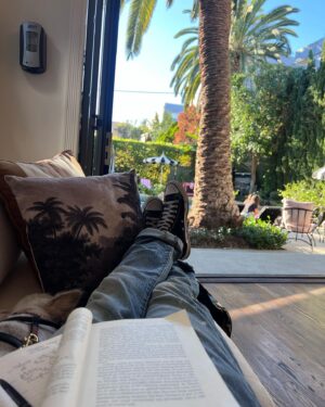 iO Tillett Wright Instagram - Last year i challenged myself to slow down. After a lifetime of sprinting and multi-hyphening, I thought I’d try picking one lane, one home, and one career. I sold half a business I built, quit the projects I didn’t adore, and resisted the urge to fill empty spaces with fluff. I gave myself permission to sleep, read, cook and learn. It’s been a strange season of quiet incubation and preparation. New sprints are impending but until then, you’ll find me in the tool shed, at the book store, or gazing at my friends. 🤘🏼
