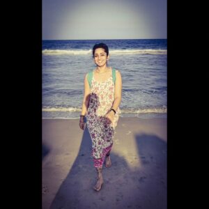 indhu Instagram - Thank you to that power that flows in me , you and all we see. 
Thankyou for keeping me safe and helping me through. 

Life puts you down many times. You fall. It's ok. We are human. We all are. I hide my sadness, even try to forget it with a smile.  But the only way out is through. Life gets tough for all . Wherever you are..whatever life is putting you through, I have faith in you.  Change shall come. Change is the only thing constant. Have faith in yourself. .You will rise. All are stars. You will rise. 💙🌼