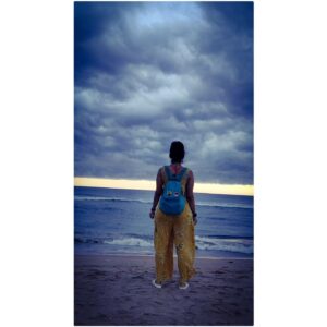 indhu Instagram - Thank you to that power that flows in me , you and all we see. 
Thankyou for keeping me safe and helping me through. 

Life puts you down many times. You fall. It's ok. We are human. We all are. I hide my sadness, even try to forget it with a smile.  But the only way out is through. Life gets tough for all . Wherever you are..whatever life is putting you through, I have faith in you.  Change shall come. Change is the only thing constant. Have faith in yourself. .You will rise. All are stars. You will rise. 💙🌼