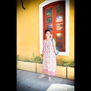 indhu Instagram - Thank you to that power that flows in me , you and all we see. 
Thankyou for keeping me safe and helping me through. 

Life puts you down many times. You fall. It's ok. We are human. We all are. I hide my sadness, even try to forget it with a smile.  But the only way out is through. Life gets tough for all . Wherever you are..whatever life is putting you through, I have faith in you.  Change shall come. Change is the only thing constant. Have faith in yourself. .You will rise. All are stars. You will rise. 💙🌼