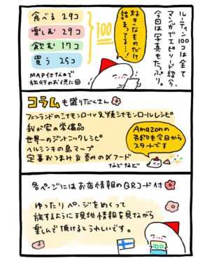 週末北欧部chika Instagram - 【お知らせ】
なんと…「マイフィンランドルーティン100
ヘルシンキ暮らし編」が書籍になります😭🎉

２０２３年９月２１日
ワニブックス様より発売🐊

みなさまのおかげで、愛してやまないルーティンたちを再び本にすることが出来ました…本当にありがとうございます！

Amazon予約もスタートです🇫🇮
●通常版
https://www.amazon.co.jp/dp/4847073487
●マイフィンランド手帳付き
https://www.amazon.co.jp/dp/4847073509

#インスタ漫画 #エッセイ #エッセイ絵日記 #エッセイ漫画 #日常漫画 #インスタ漫画 #インスタ日記  #エッセイマンガ #コミックエッセイ #フィンランド #ヘルシンキ #finland #helsinki #visitingfinland #finlandtravel #visithelsinki #ヘルシンキ旅行 #フィンランド旅行 #フィンランドひとり旅 #海外一人旅 #週末北欧部 #マイフィンランドルーティン100 #マイフィンランドルーティン100ヘルシンキ暮らし編