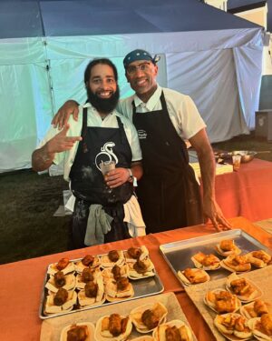 Adrienne Cheatham Instagram - My heart is so full. The Family Reunion @salamanderresort is the absolute best weekend of the summer. So much love, so many friends, and suuuuch amazing food. Thank you @chefkwameonwuachi and @officialsheilajohnson for sprinkling this magic on all of our hearts 🥰✨

This will require another post to capture all of the special moments with these amazing humans, but for now here’s a few highlights 🤗 (including the Creole Shrimp Toast with Lime Aioli and Herb salad I served Friday night) 

#thefamilyreunion #family #foodfestival #chef