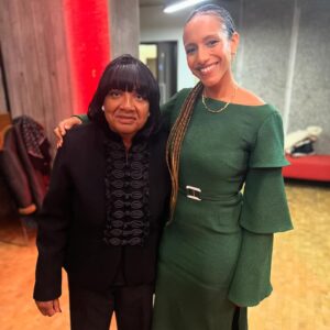 Afua Hirsch Instagram - Mother Diane Abbott receiving her flowers 

I’m so happy she has told her story - in the most personal way and in her own, powerful words - her memoir A Woman Like Me is published next week

Loved speaking with her to bring it to this incredible audience (so many of you sent me pictures! Thank you!) at @southbankcentre tonight 
With a little help from @misanharriman 

@officialhackneyabbott 
@southbankcentre 
@misanharriman 
#AWomanLikeMe
#memoir
#book
#newbook 
#booktalk 
#blackBritain
#knowyourhistory

I am wearing 
Dress by @edelinelee 
Necklace @heyharper 
Bar earrings @tillysveaas 
Styled by @melwilkinson1