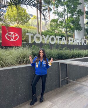 Alex Curry Instagram - WHOSE HOUSE?! 🤗💙 epic WIN & day with my @rams & @toyotasocal FAM! #ad