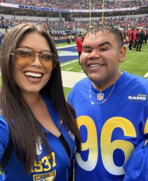 Alex Curry Instagram - WHOSE HOUSE?! 🤗💙 epic WIN & day with my @rams & @toyotasocal FAM! #ad