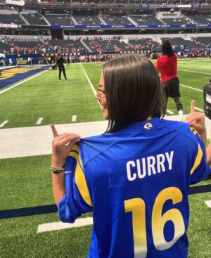 Alex Curry Instagram - WHOSE HOUSE?! 🤗💙 epic WIN & day with my @rams & @toyotasocal FAM! #ad