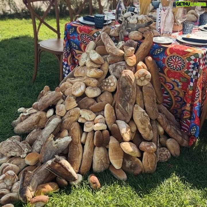 Amy Jackson - 668.7K Likes - What an unforgettable weekend 🥹
Our Farewell Brunch with friends and family was everything we could have hoped for.
@theblondeflower_ … who knew a bread-themed tablescape would be exactly what we needed for our revival and survival! 🥖🥨🥐