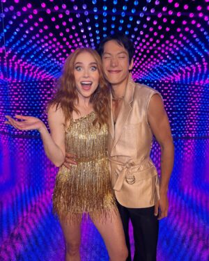 Angela Scanlon Instagram - This day last year kicked off the madness that was my @bbcstrictly “journey”!! How is that even possible?! I still don’t have 20 pics on here which couldn’t even touch the sides anyway 🤣 so here are some of my fave looks to throw back to. WHAT A RIDE 💃 thank you @gkx_carlos for being the best partner. Love you long time! X