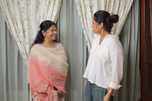 Angelin B Instagram - 🦋
Gem of a person @kanimozhikarunanidhiofficial 
PS: Podcast link in bio 

📸 @hari_babuu 

#angelin #vjangelin #anchorangelin #Sspodcast #podcast #ssmusic #kanimozhi #recent #trending