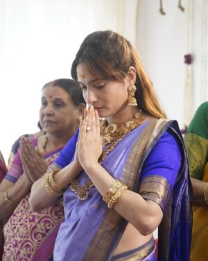 Ankita Lokhande Instagram - Celebrating Gauri ganpati ❤️

Jewel: @the_jewel_gallery
Styled By: @hemlataa9 @stylebyhemlataa with @saloni142_
Saree: @official_pawarhandloom
Photographer: @jogi.media