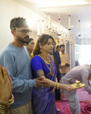 Ankita Lokhande Instagram - Celebrating Gauri ganpati ❤️

Jewel: @the_jewel_gallery
Styled By: @hemlataa9 @stylebyhemlataa with @saloni142_
Saree: @official_pawarhandloom
Photographer: @jogi.media