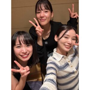 Anna Ishii Instagram - だいすきな2人と念願ご飯。
マシンガントーク。楽しすぎた。

#ブラックガールズトーク
#またすぐ会お✌︎