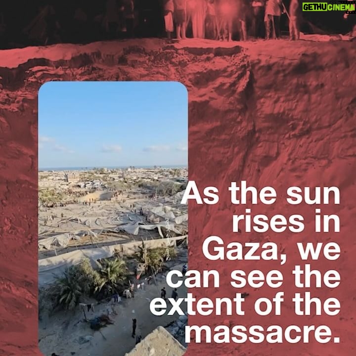 Annie Lennox - 88.9K Likes - 🚨 ISRAEL TARGETS DISPLACEMENT CAMP, BURYING PEOPLE ALIVE 🚨
In the early hours of Tuesday, 10th September 2024, Israel bombed a ‘safe camp’ in the al-Mawasi area. The airstrike targeted 20 tents and was so intense that it left a crater 9 metres deep.
*Update* Gaza’s health ministry have updated this number to 19, with more missing and presumed dead. The 60 injured remained unchanged.
At least 40* people have been killed, over 60 injured, and others remain missing, buried in the sand. Nearly half of Gaza’s population is now residing in the al-Mawasi area, with many people living in tents, believing this to be a safe zone.
Israel claims it hit a ‘Ham/s Command Centre’ located at the camp.
It should be noted that this is the same excuse Israel has used to bomb every hospital in Gaza, over 160 schools, more than 70% of homes, every university, international aid vehicles, ambulances, bakeries, falafel stands, horse-drawn carts, and even mothers carrying babies.
Even if there were a command centre at the camp, this is a ‘safe zone’—one that Israel instructed Palestinians to move to for safety. It was past midnight, people were asleep, and Israel bombed the area with such force that it ensured no man, woman, or child would wake to see the sunrise. There is no reality where Israel can claim this as self-defence, nor can they justify this as a ‘targeted strike’ on Hamas. This was a calculated act of violence, designed to further punish the civilian population in Gaza.
👉 EMAIL YOUR ELECTED OFFICIAL NOW! USE THE FREE TEMPLATE IN @humantiproject’s bio or visit HumantiProject.org 👈