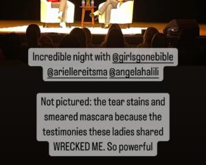 Arielle Reitsma Instagram - HUNTSVILLE, AL ❤️🥹
words can’t express how much we loved being with you last night. we felt your hearts for Jesus and it made us incredibly emotional. thank you for coming. thank you for loving us. we love you so much.
Glory to Jesus forever and ever.

worship led by the talented the gifted the anointed @j.salabarriamusic 

@girlsgonebible live tour, tickets at girlsgonebible.com/tour